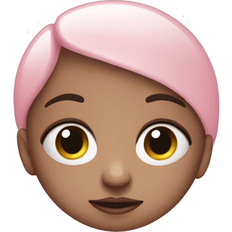 baby pink side eye moon emoji