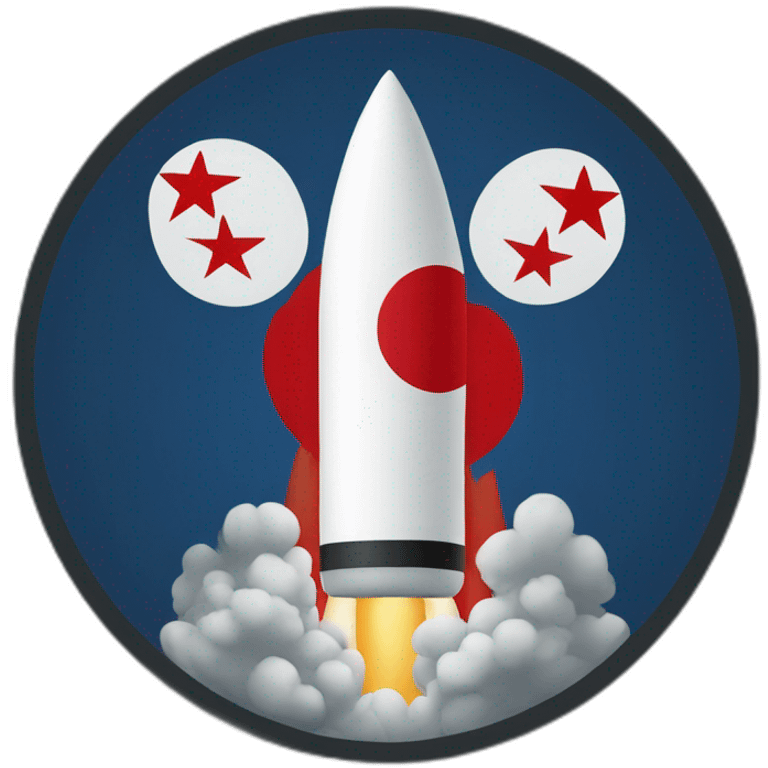 ICBM North Korean flag emoji