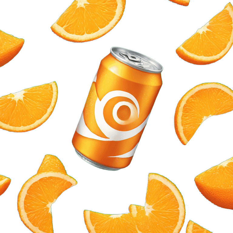 Orange Sunkist soda can emoji