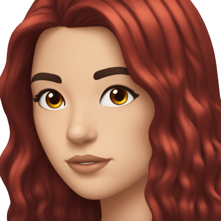 Dua lipa with red hair emoji