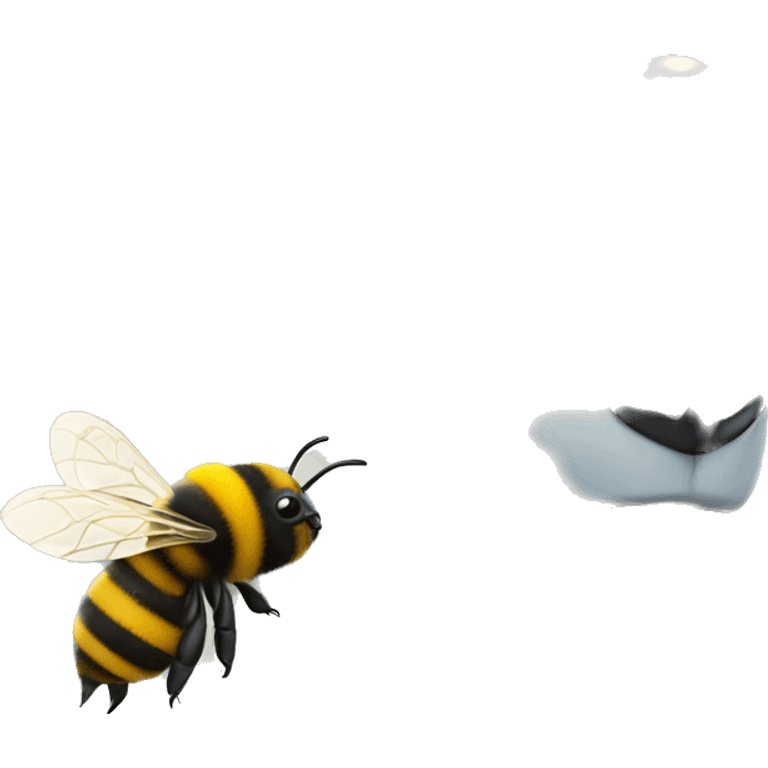 polar bear and bee emoji