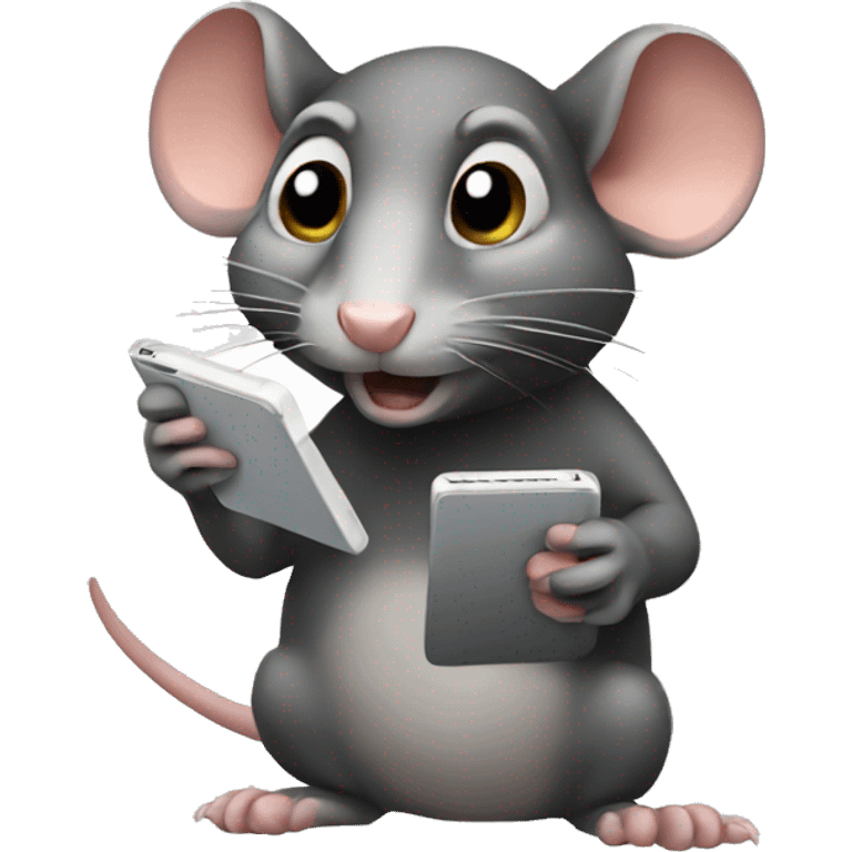 Rat texting emoji