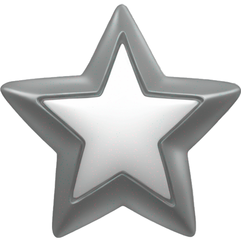 Simple silver star emoji