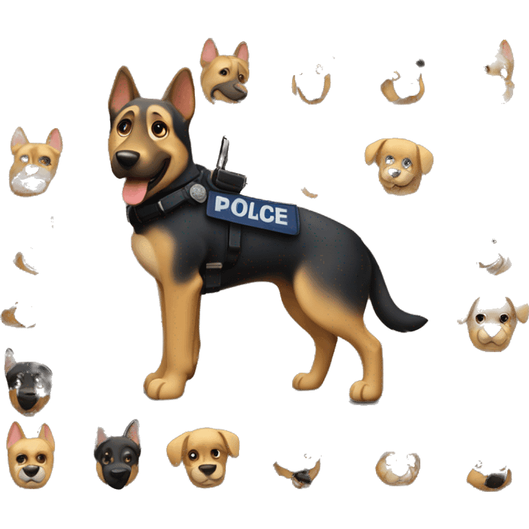 Police dog emoji