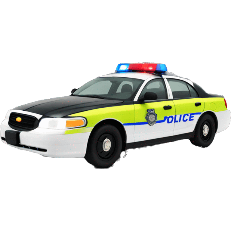 toronto skyline with police car emoji