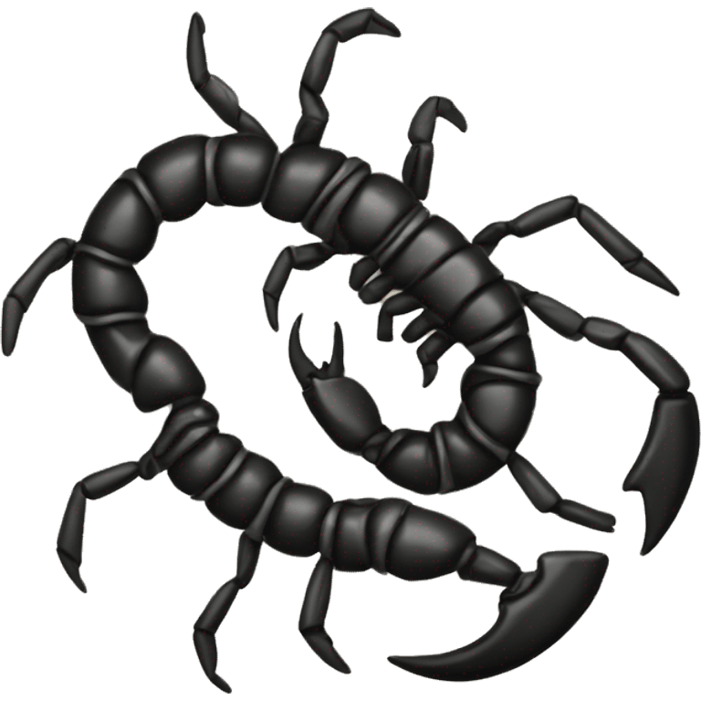 Black Scorpio symbol  emoji