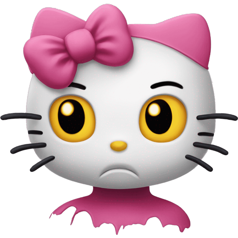 scary hello kitty  emoji