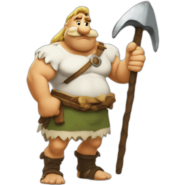 Obelix avec un gros ventre emoji