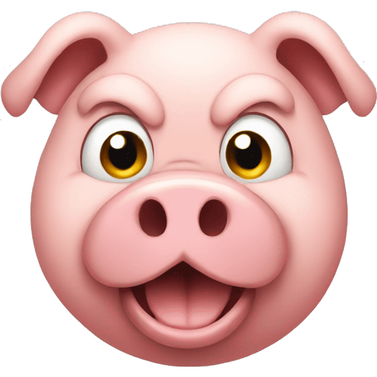 Pig angry emoji