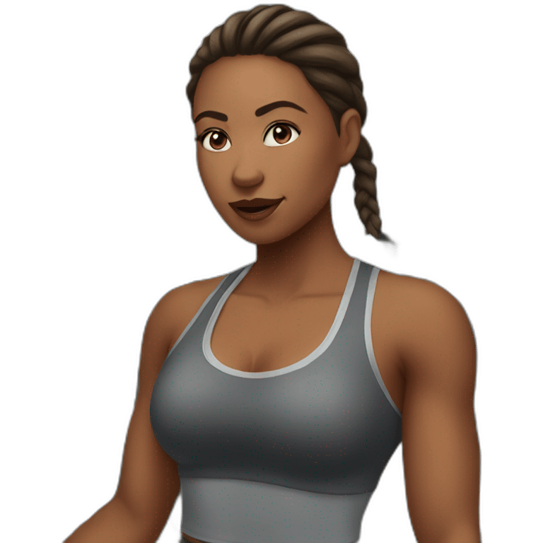 Woman at the gym emoji