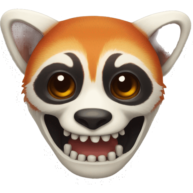 red panda skeleton
 emoji