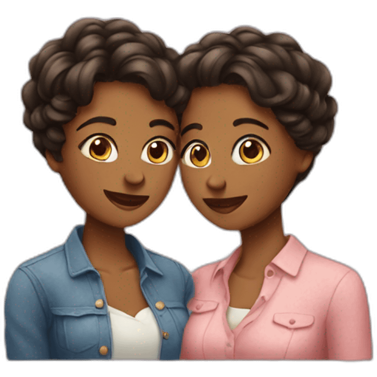 Two women in love emoji