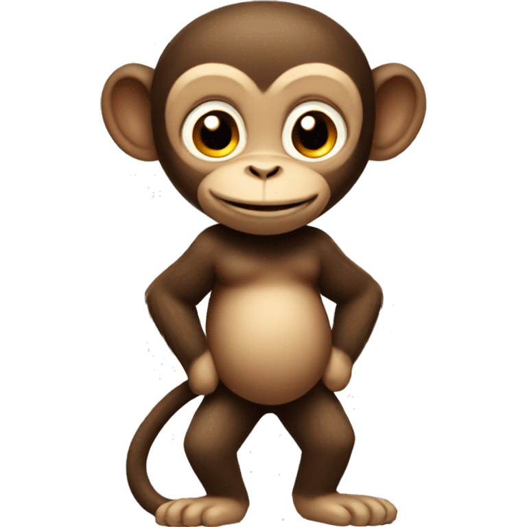 a monkey with big belly emoji