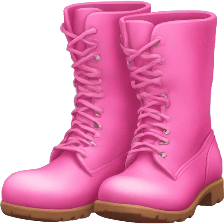 Pink boots  emoji