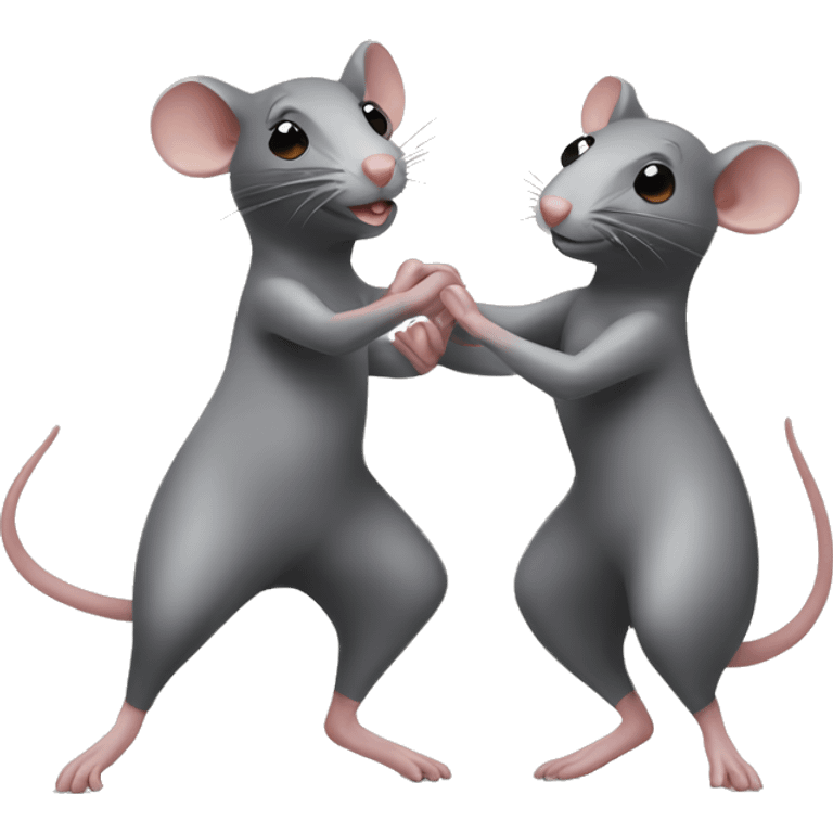 two rats dancing ballet emoji