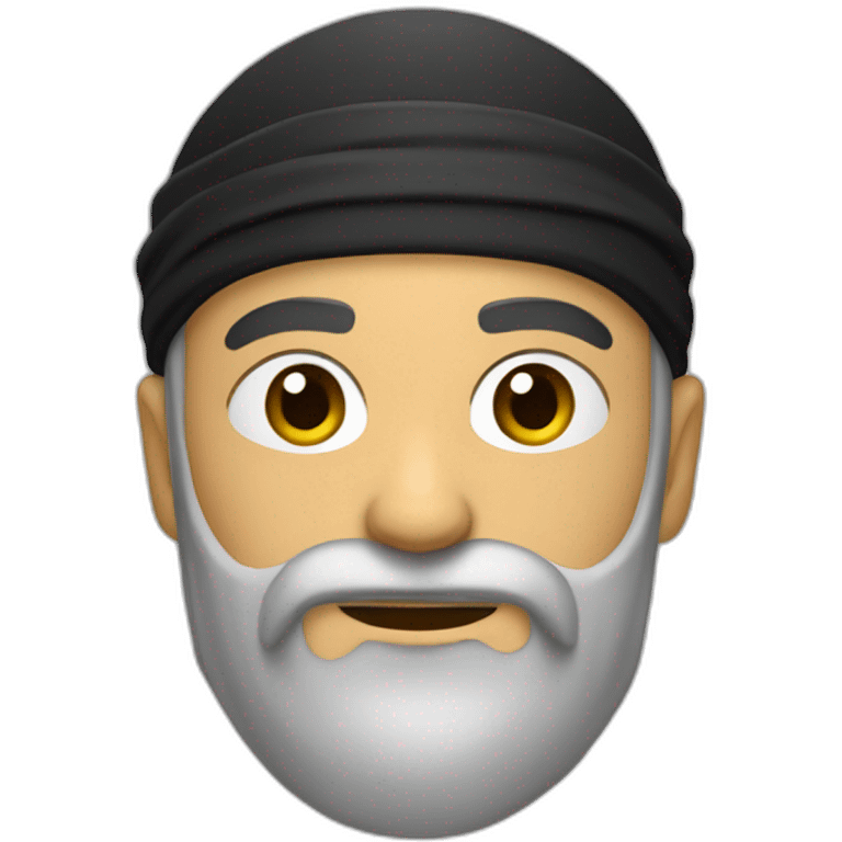 Ninja  avec une barbe emoji