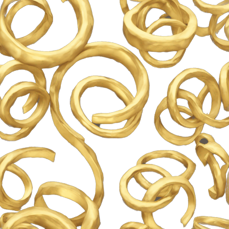 Spiral gold ring emoji