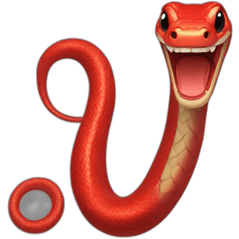 Red snake emoji