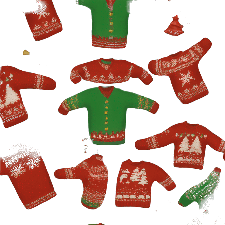 ugly christmas sweater emoji