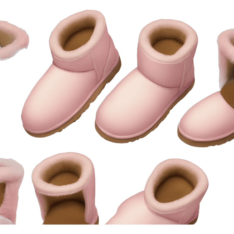 UGG slippers light pink emoji