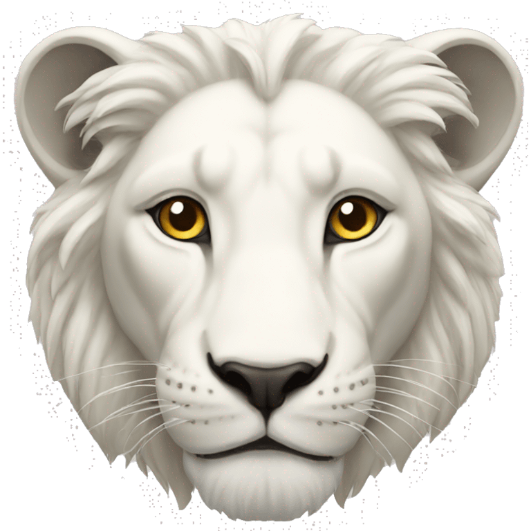 White lion emoji