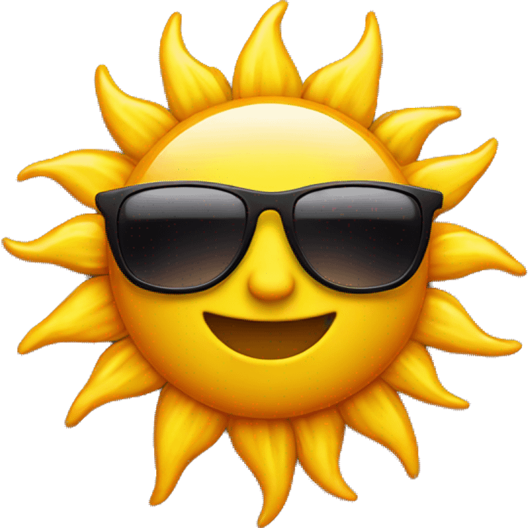 sun with sunglasses emoji