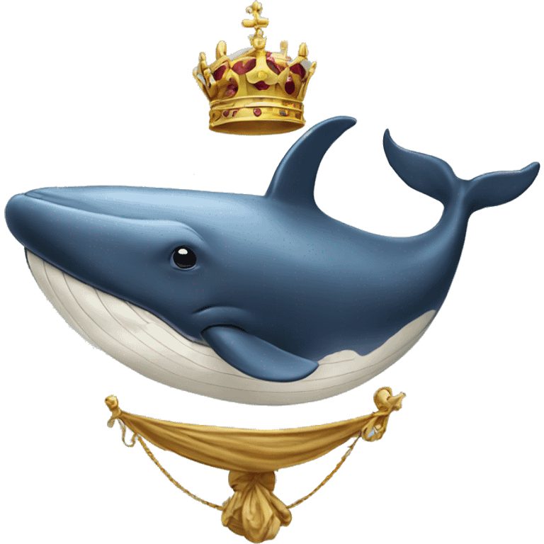 rich royal whale emoji