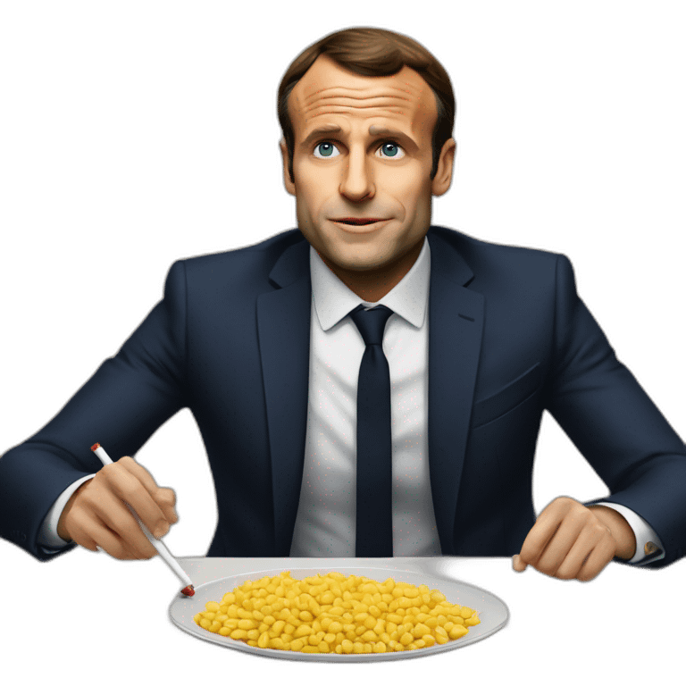 Macron, qui fume le cigare emoji