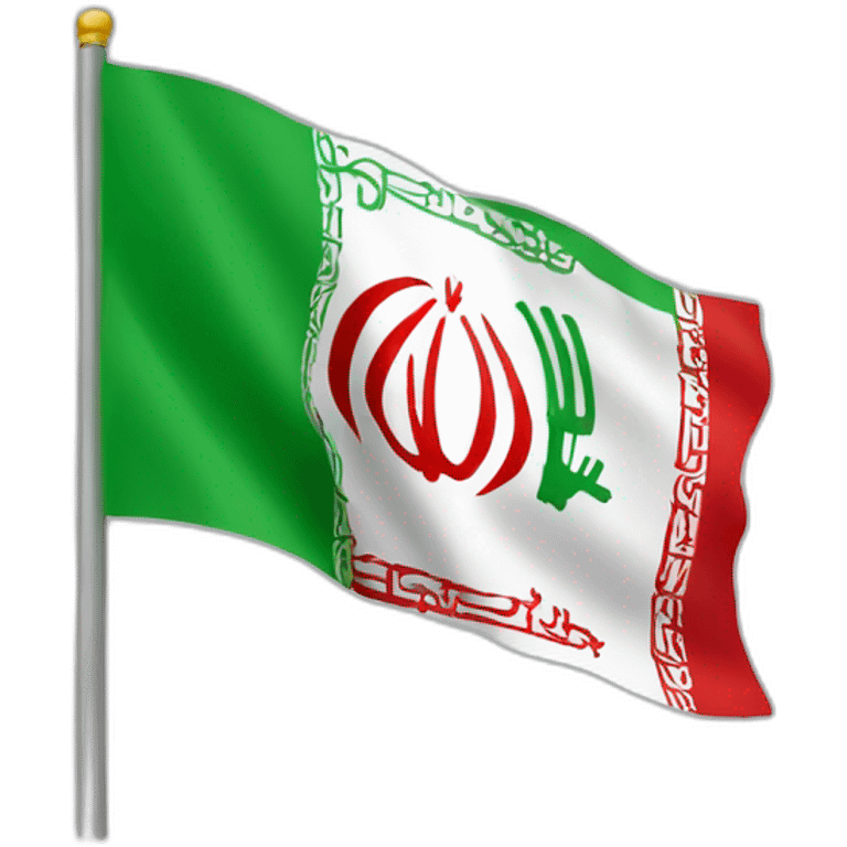 Make the flag of the city of Karaj in Iran according to the history of Iran emoji