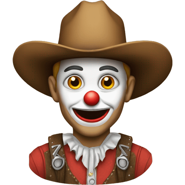 Cowboy clown  emoji