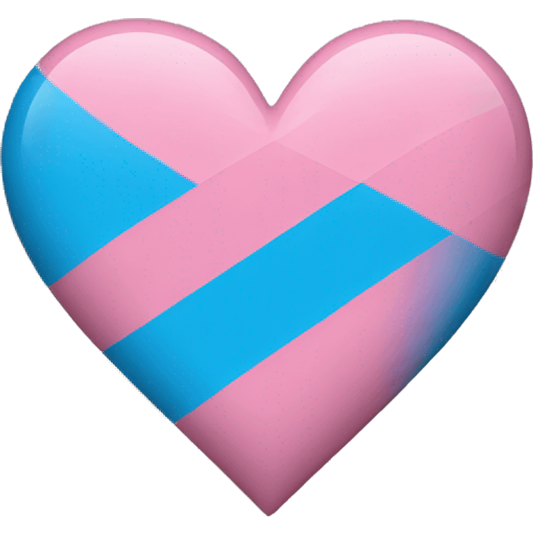 transgender flag heart emoji