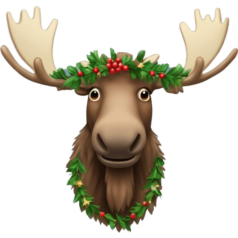 moose with garlands emoji