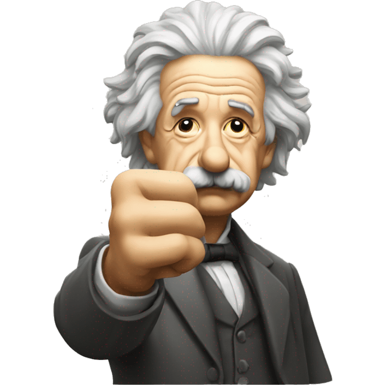 albert einstein lean on hist fist emoji