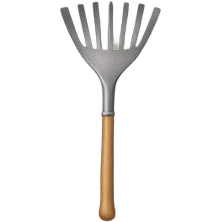 A rake  emoji