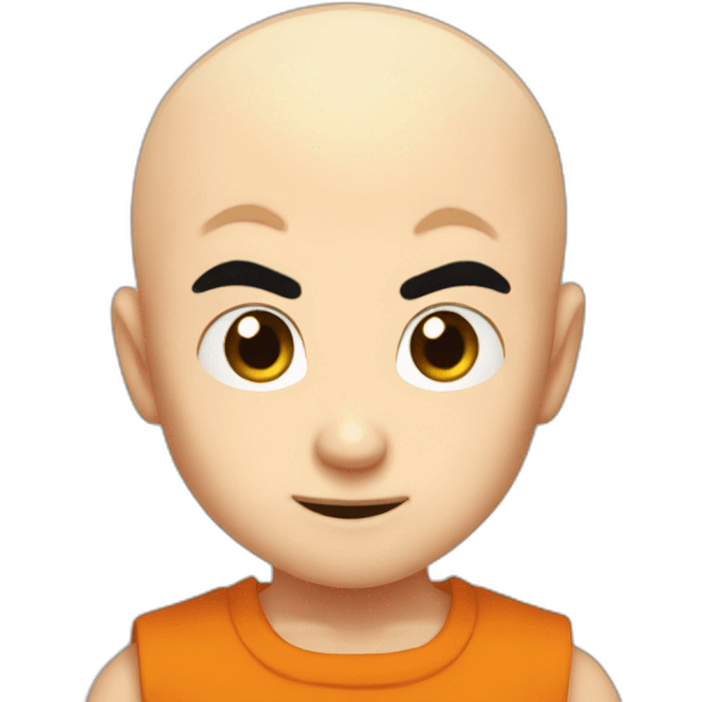 Krillin with hair emoji