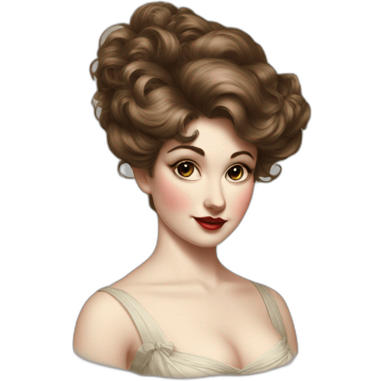 Gibson girl emoji