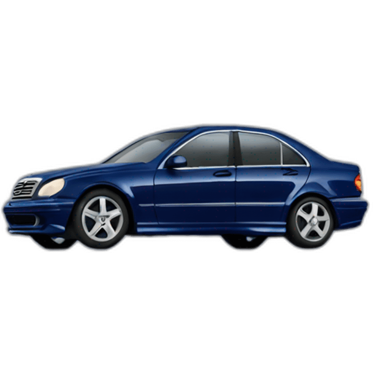 dark blue mercedes w203 emoji