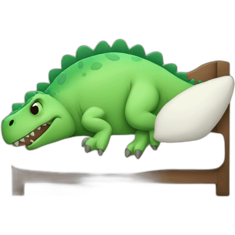 Dinosaur sleeping emoji