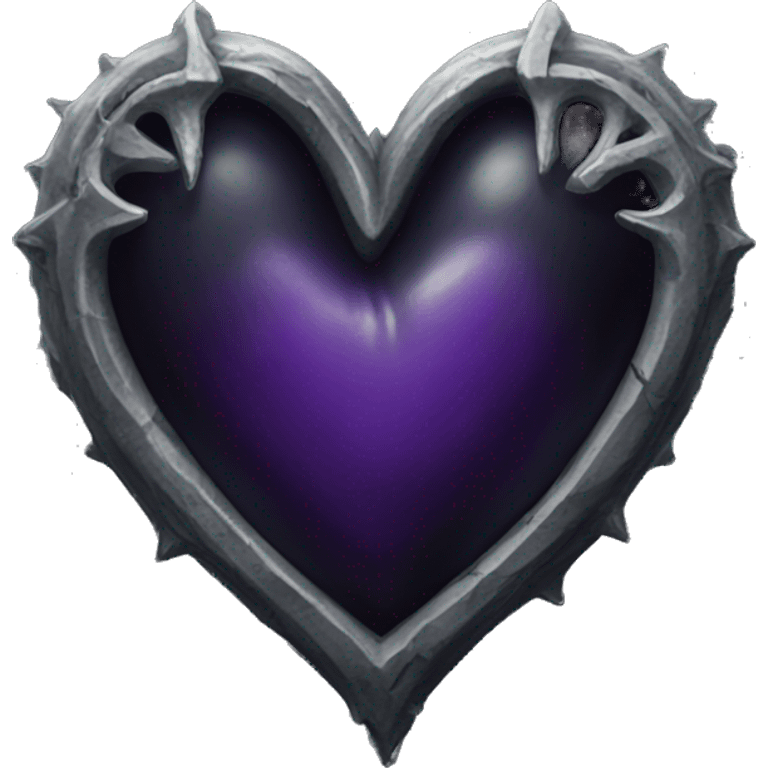 Gothic heart emoji