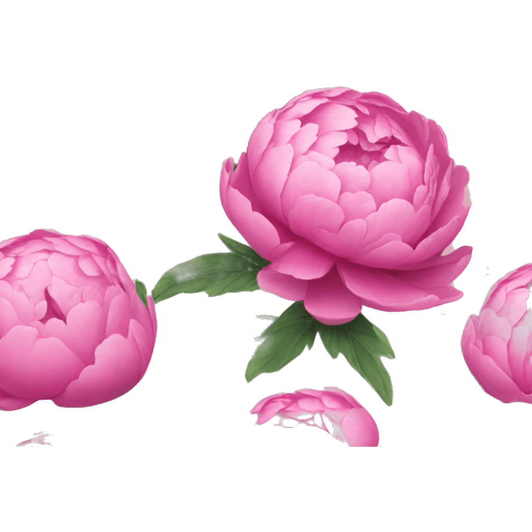 pink peonie emoji