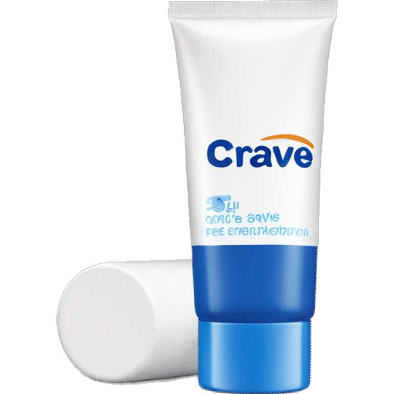 eye cream bottle with label cerave style  emoji