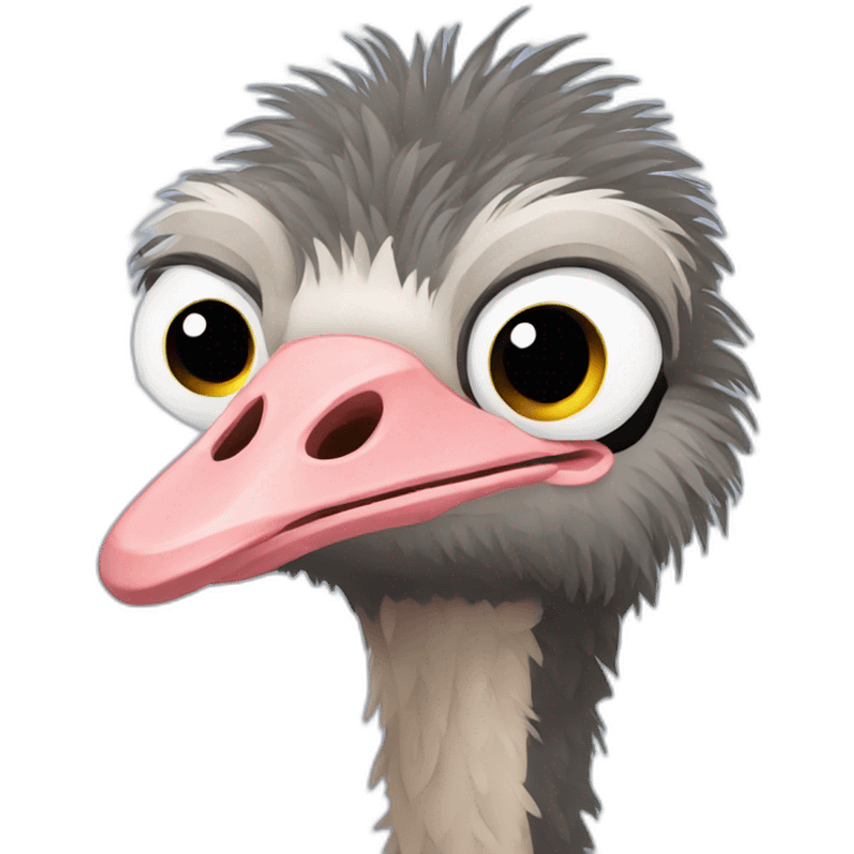 Ostrich emoji