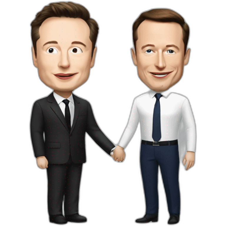 Elon musk with Macron emoji