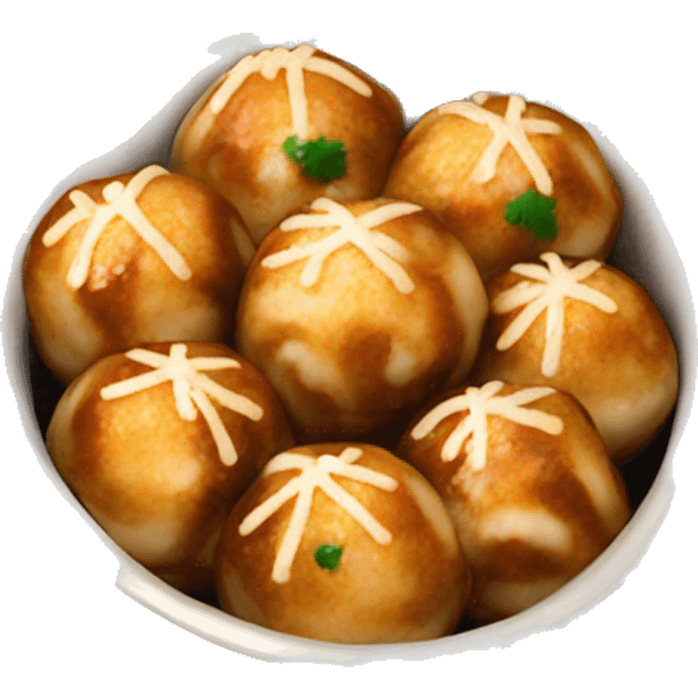 Takoyaki polpo balls dish emoji