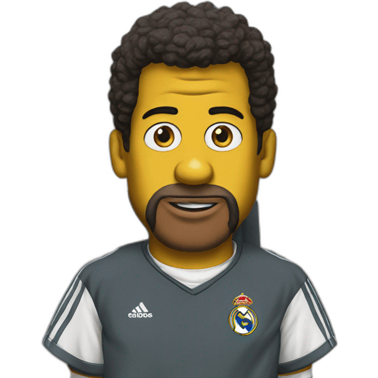 Hiper realistic The simpsons real madrid emoji