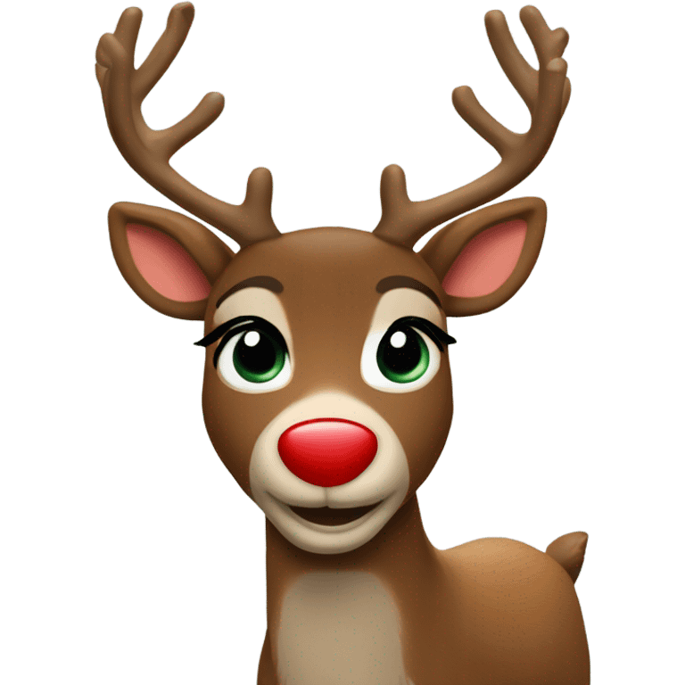 Rudolph the red nosed reindeer  emoji