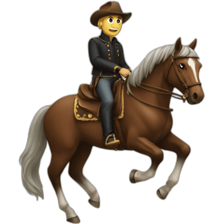 man on horse emoji