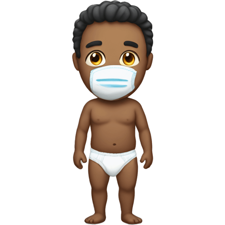 a man with a diaper emoji