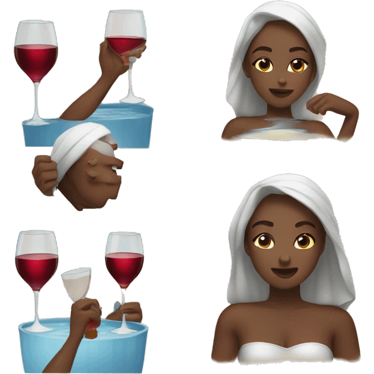 🍷+🏊‍♂️ emoji