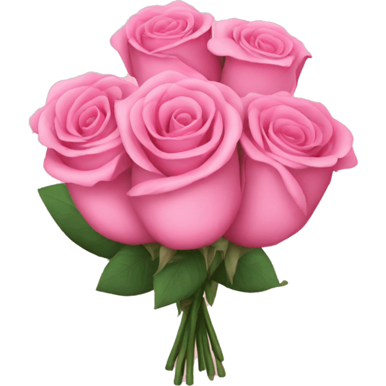 Pink rose bouquet  emoji